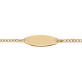 Gourmettes sur Artemare : Gourmette B&eacute;b&eacute; en vermeil maille gourmette.2mm ovale - 15/13cm