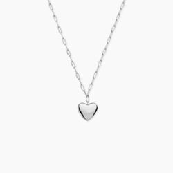 Histoire d'Or Collier Kiss Me Argent Blanc