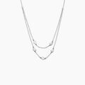 Colliers sur Grenoble : Histoire d'Or Collier Kiss Me Argent Blanc