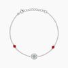 Histoire d'Or Bracelet Umah Argent Blanc Corail Oxyde De Zirconium