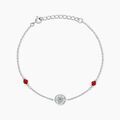 Bracelets sur Grenoble : Histoire d'Or Bracelet Umah Argent Blanc Corail Oxyde De Zirconium