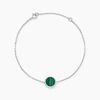 Histoire d'Or Bracelet Lunatique Argent Blanc Malachite Onyx