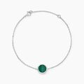 Histoire d'Or Bracelet Lunatique Argent Blanc Malachite Onyx