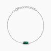 Histoire d'Or Bracelet Serafine Argent Blanc Malachite Oxyde De Zirconium