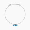 Histoire d'Or Bracelet Della Argent Blanc Turquoise