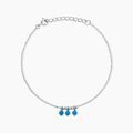 Bracelets sur Grenoble : Histoire d'Or Bracelet Della Argent Blanc Turquoise