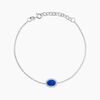 Histoire d'Or Bracelet Margot Argent Blanc Lapis Lazuli Oxyde De Zirconium