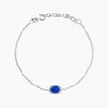 Histoire d'Or Bracelet Margot Argent Blanc Lapis Lazuli Oxyde De Zirconium