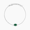 Histoire d'Or Bracelet Margot Argent Blanc Malachite Oxyde De Zirconium
