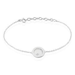 Histoire d'Or Bracelet Araroundus Argent Blanc Oxyde De Zirconium