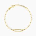 Histoire d'Or Bracelet Isabel Argent Jaune Oxyde De Zirconium
