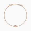 Histoire d'Or Bracelet Duchesse Argent Rose Oxyde De Zirconium