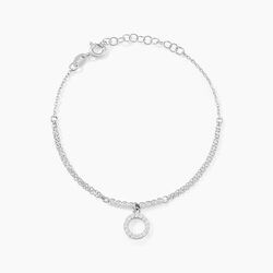 Histoire d'Or Bracelet Satheen Argent Blanc Oxyde De Zirconium