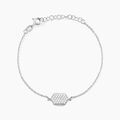 Histoire d'Or Bracelet Nawele Argent Blanc Oxyde De Zirconium