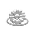 Bague acier fleur 16mm