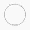 Histoire d'Or Bracelet Laurine Argent Blanc Oxyde De Zirconium