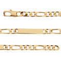 Gourmettes sur Artemare : Gourmette en vermeil prestige 1+3 6mm - 18cm