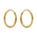 Boucles d'oreille sur Artemare : Cr&eacute;oles en acier dor&eacute; articul&eacute;e - 12mm