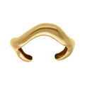 Bracelets sur Artemare : Bracelet en acier dor&eacute; jonc ondul&eacute; -ouverture int&eacute;rieure 58X46mm