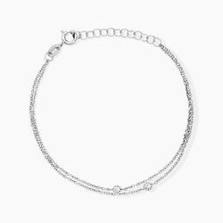 Histoire d'Or Bracelet Donya Argent Blanc Oxyde De Zirconium