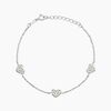 Histoire d'Or Bracelet Petit Coeur Argent Blanc Oxyde De Zirconium