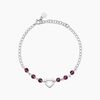 Histoire d'Or Bracelet Hazan Argent Blanc Pierre De Synthese