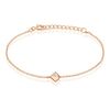 Histoire d'Or Bracelet Rossana Argent Rose Pierre De Synthese