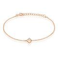 Bracelets sur Grenoble : Histoire d'Or Bracelet Rossana Argent Rose Pierre De Synthese