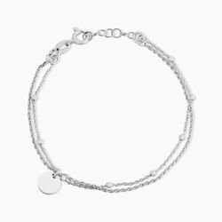 Histoire d'Or Bracelet Argent Blanc Mireio