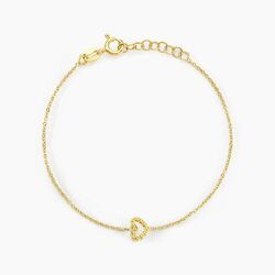 Histoire d'Or Bracelet Menel Argent Jaune