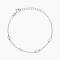 Histoire d'Or Bracelet Kiss Me Argent Blanc