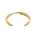 Bracelet en acier dor&eacute; rigide ouvert - diam&egrave;tre 60mm