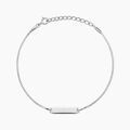 Histoire d'Or Bracelet Messenger Argent Blanc