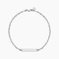 Bracelets sur Grenoble : Histoire d'Or Bracelet Messenger Argent Blanc