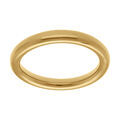 Bracelet en acier dor&eacute; tube 10mm - 65mm