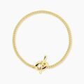 Bracelets sur Grenoble : Histoire d'Or Bracelet Allure Argent Jaune