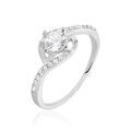 Histoire d'Or Bague Lines Argent Blanc Oxyde De Zirconium