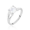 Histoire d'Or Bague Conception Argent Blanc Oxyde De Zirconium