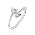 Histoire d'Or Bague Argent Blanc Caolan Oxydes De Zirconium
