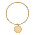 Bracelets sur Artemare : Bracelet jonc en vermeil massif 62mm fil 3mm avec galet &agrave; graver