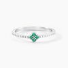 Histoire d'Or Bague Clova Argent Blanc Pierre De Synthese Oxyde De Zirconium
