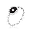 Histoire d'Or Bague Polka Argent Blanc