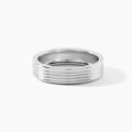 Bagues sur Grenoble : Histoire d'Or Bague Pulse Argent Blanc