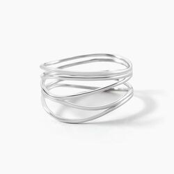 Histoire d'Or Bague Paros Argent Blanc