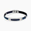 Bracelet Jourdan Cuir Bleu
