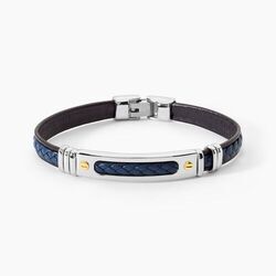 Bracelet Jourdan Cuir Bleu