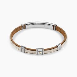 Jourdan Bracelet Cuir De Vache Marron