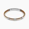 Jourdan Bracelet Cuir De Vache Marron