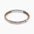 Jourdan Bracelet Cuir De Vache Marron