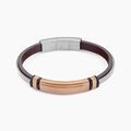 Jourdan Bracelet Cuir De Vache Marron